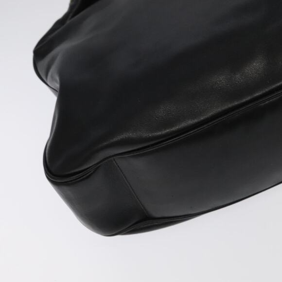 GUCCI Bamboo Hand Bag Leather Black Gold 001 1781 001 1781 - Picture 11 of 16